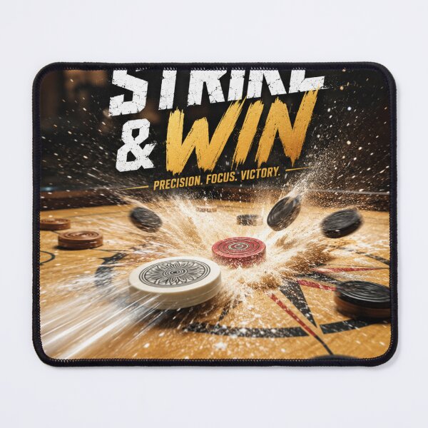 Item preview, Strike & Win | Carrom Board King | Precision Focus Victory | Indian Board Game Art designed and sold by AiNaturalsOnly.
