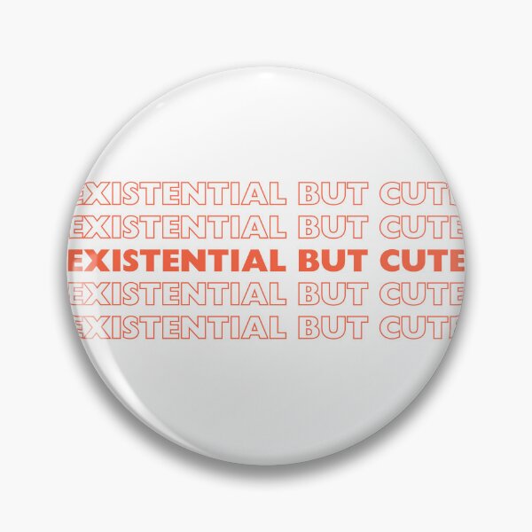 Item preview, Existential But Cute Transparent Grocery Bag Style Sticker | Y2K Aesthetic Quote designed and sold by 11-11art.