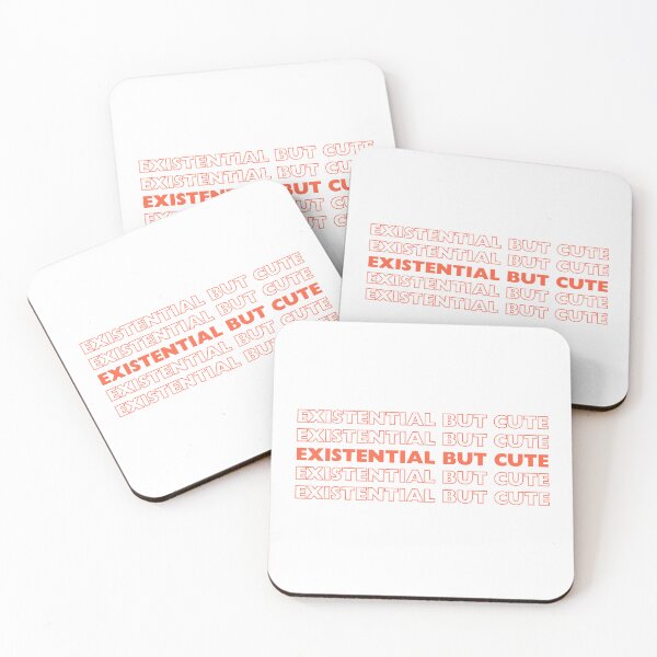 Item preview, Existential But Cute Transparent Grocery Bag Style Sticker | Y2K Aesthetic Quote designed and sold by 11-11art.