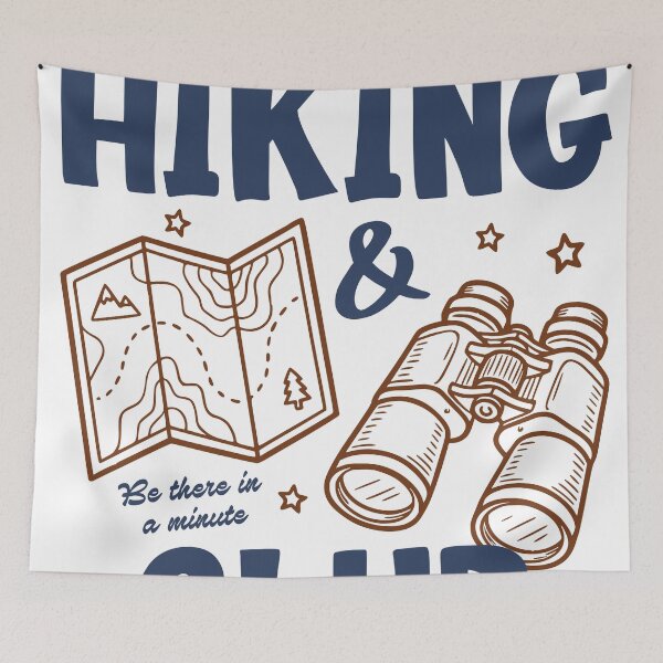 Item preview, Out of Breath Hiking Club Sticker, Funny Hiker Decal, Hiking Lover Sticker designed and sold by TeeVerse27.