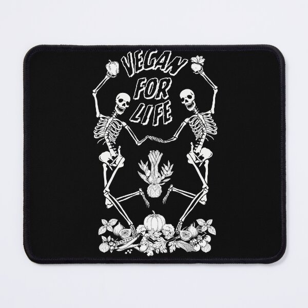 Item preview, Vegan For Life Dancing Skeletons designed and sold by coodoosandco.