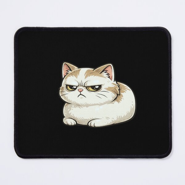 Item preview, Judgmental Loaf Cat with Stare – Minimal Flat Vector Pastel Cartoon Illustration designed and sold by OnPointOutfits.