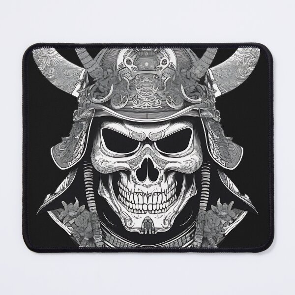 Item preview, Japanese Samurai Kabuto Skull Shogun Engraving designed and sold by DarkOriginArts.