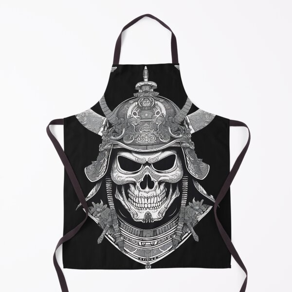 Item preview, Japanese Samurai Kabuto Skull Shogun Engraving designed and sold by DarkOriginArts.