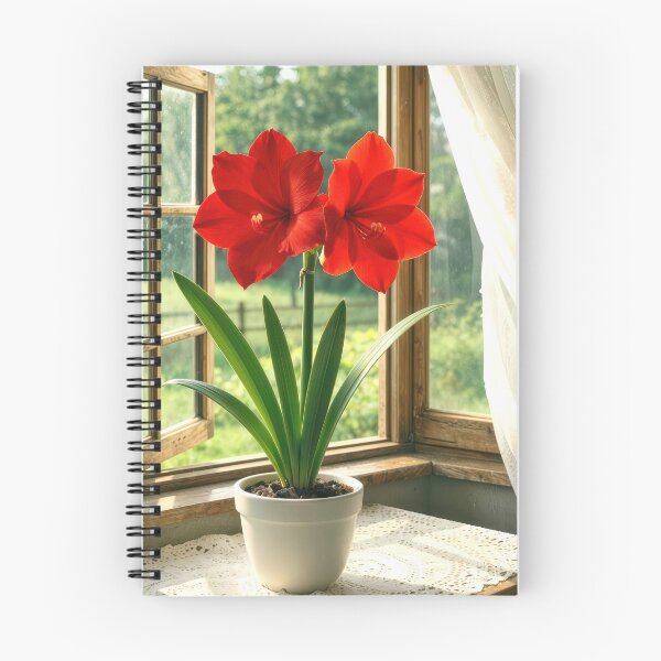 Item preview, Amarilis roja a la luz del sol designed and sold by Maria Dryfhout.