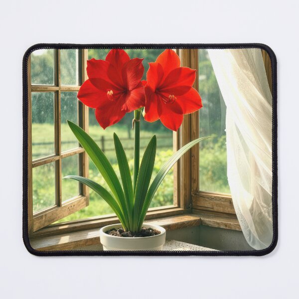 Item preview, Red Amaryllis in Sunlight designed and sold by Maria Dryfhout.