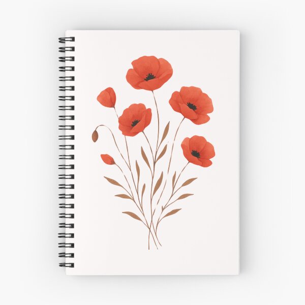 Artikelvorschau, Aquarellmalerei mit rotem Mohn entworfen und verkauft von uunaa.