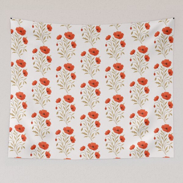 Artikelvorschau, Aquarellmalerei mit rotem Mohn entworfen und verkauft von uunaa.
