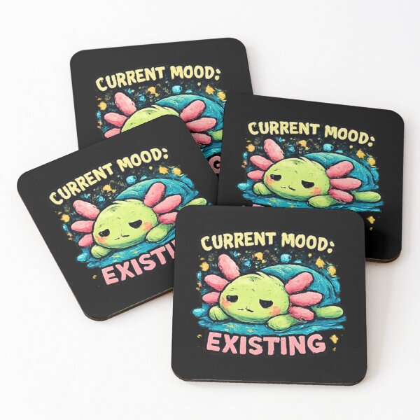 Item preview, Current Mood Existing Funny Axolotl designed and sold by Hobby-up.