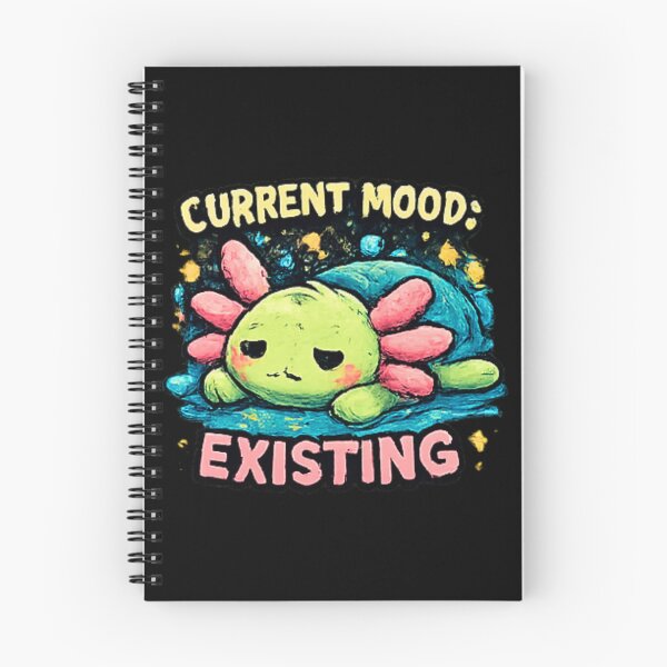 Item preview, Current Mood Existing Funny Axolotl designed and sold by Hobby-up.