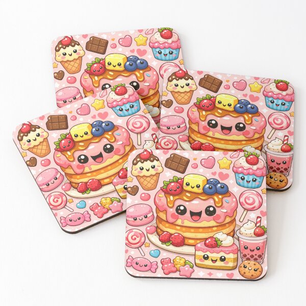 Item preview, Cute Kawaii Sweets – Donut & Dessert designed and sold by Aramdesing.