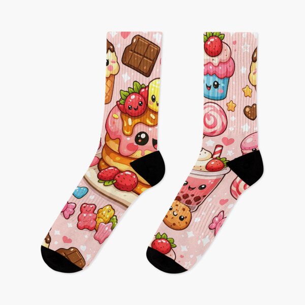 Item preview, Cute Kawaii Sweets – Donut & Dessert designed and sold by Aramdesing.