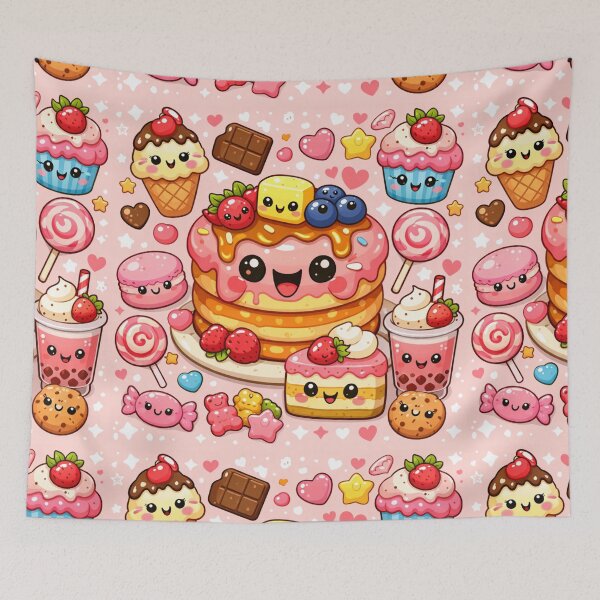 Item preview, Cute Kawaii Sweets – Donut & Dessert designed and sold by Aramdesing.