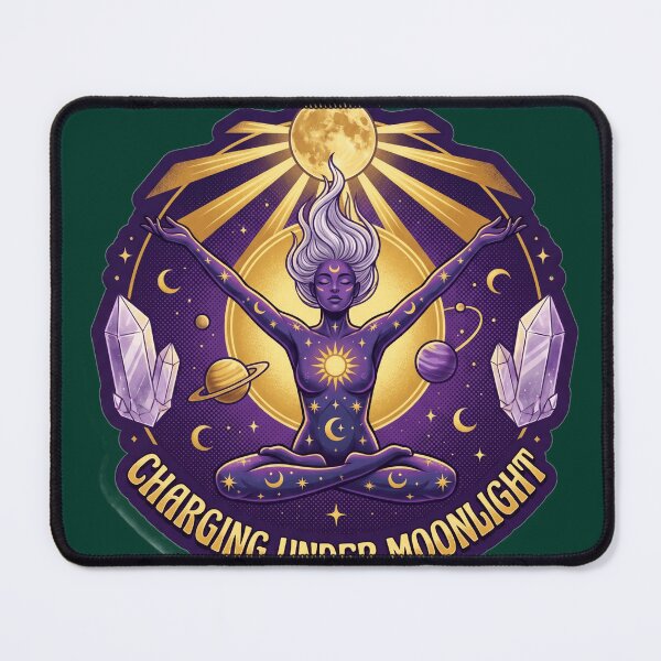 Item preview, Charging Under Moonlight Mystic Cosmic Sticker designed and sold by Rovano.