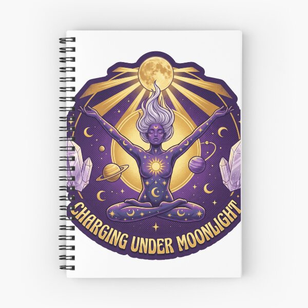Item preview, Charging Under Moonlight Mystic Cosmic Sticker designed and sold by Rovano.