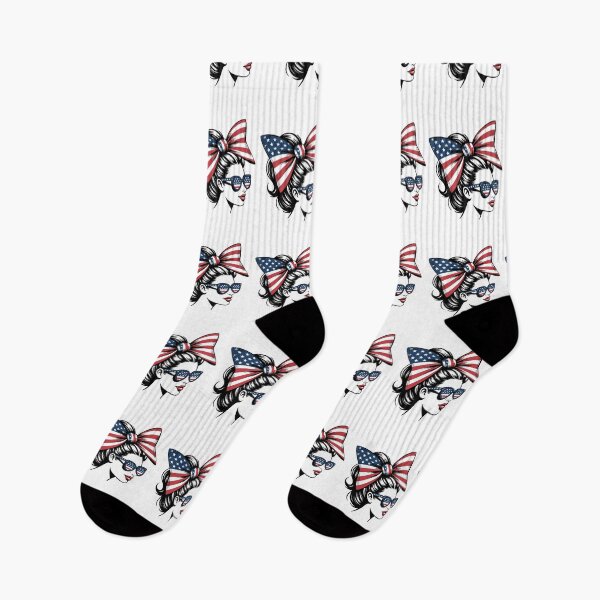 Item preview, Stylish Woman with Patriotic Accessories designed and sold by jkrphoto.
