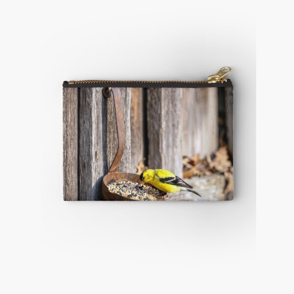 Item preview, Yellow Finch on a Rusty Ladle designed and sold by Maria Dryfhout.