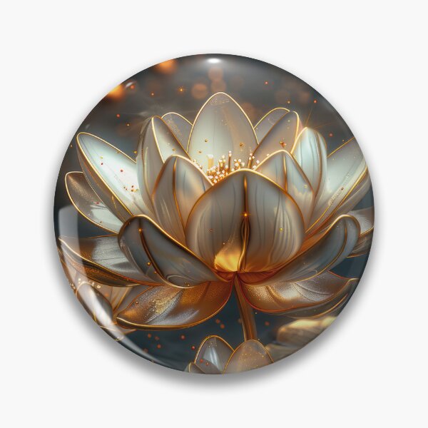 Artikelvorschau, Luxuriöse Lotusblumenkunst | Elegante florale Kunst in Gold und Silber entworfen und verkauft von MargaretWiktor.