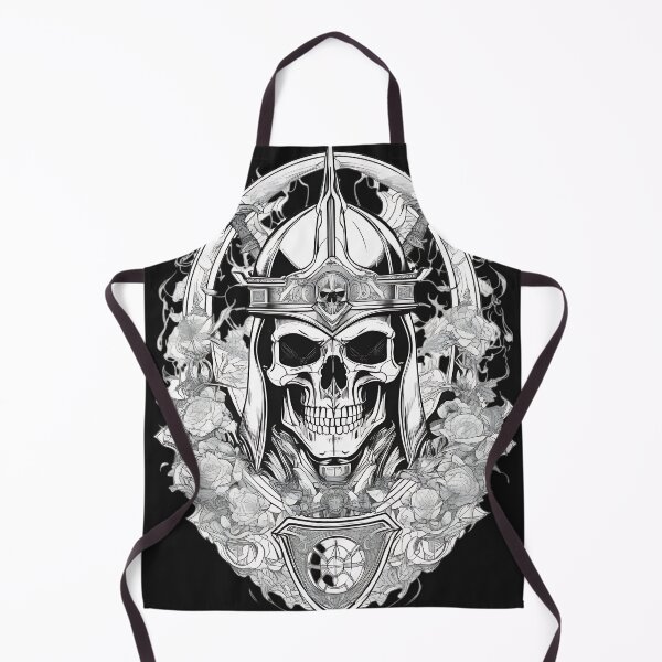 Item preview, Gothic Knight Skull Flaming Rose Armor Engraving designed and sold by DarkOriginArts.