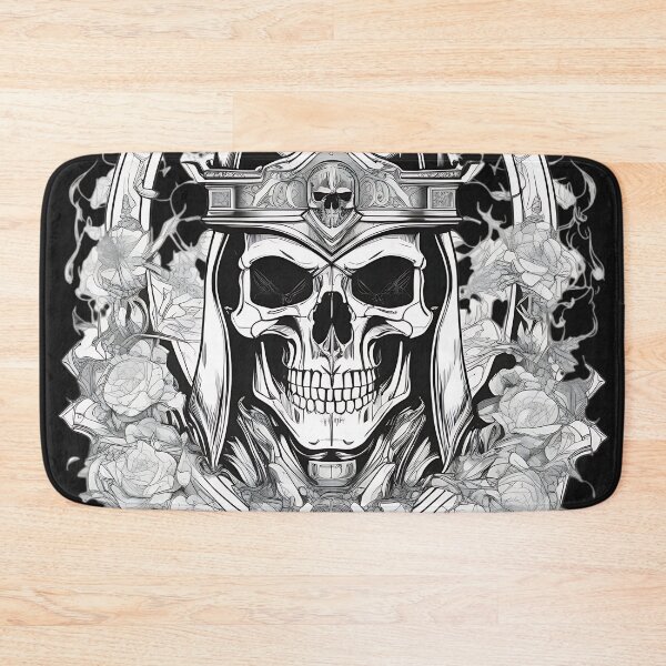 Item preview, Gothic Knight Skull Flaming Rose Armor Engraving designed and sold by DarkOriginArts.