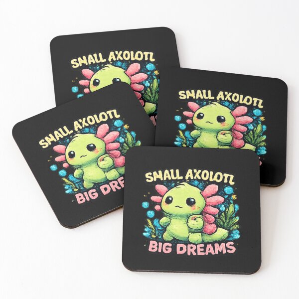 Item preview, Small Axolotl Big Dreams Cute Meme designed and sold by Hobby-up.
