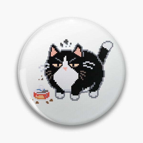 Item preview, Warning: Hangry │ Pixel Cat designed and sold by sixsixsix.shop.