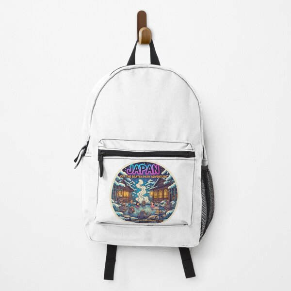 Item preview, Japan Snow Monkey Onsen Adventure - Nagano Winter Ryokan Art designed and sold by FitEnvy.
