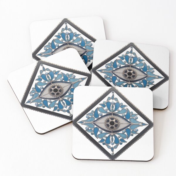 Item preview, Stained Glass Evil Eye designed and sold by RetroGlowRadwerks.