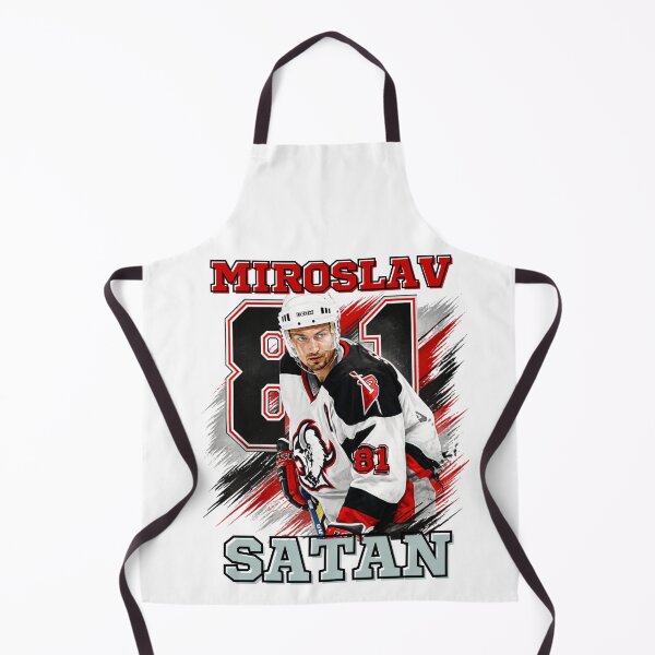 Item preview, Miroslav Satan 81 Retro Buffalo Hockey Art designed and sold by Thogan0416.