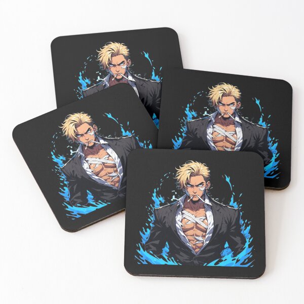 Item preview, Blonde Anime Fighter Blue Aura designed and sold by Radhestore.