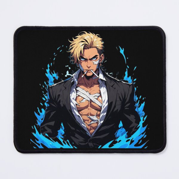 Item preview, Blonde Anime Fighter Blue Aura designed and sold by Radhestore.