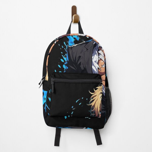 Item preview, Blonde Anime Fighter Blue Aura designed and sold by Radhestore.