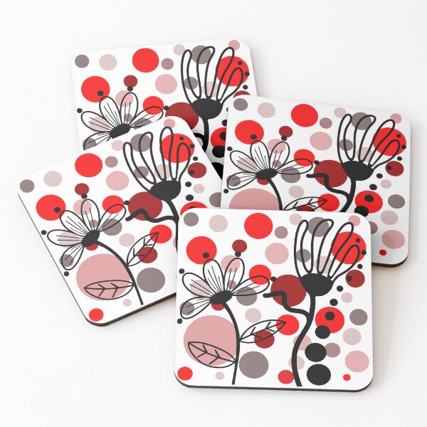 Artikelvorschau, Rotes und schwarzes Boho-Design entworfen und verkauft von Sartoris Art.