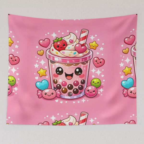 Item preview, Kawaii Bubble Tea – Cute Sweet Drink designed and sold by Aramdesing.