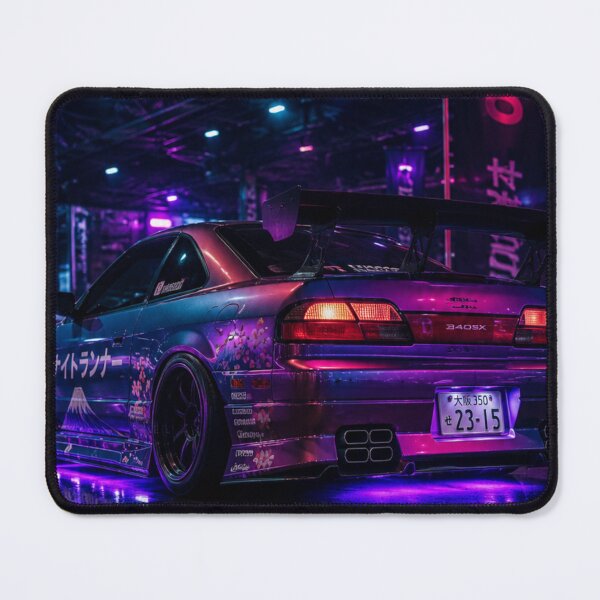 Item preview, Neon JDM Drift Car Night Meet designed and sold by POD Art Studio.