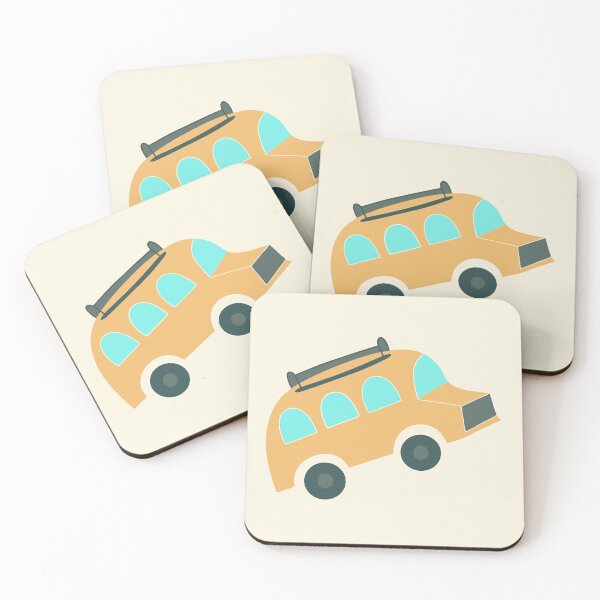 Item preview, Cute Pastel Yellow School Bus – Cartoon Vehicle Illustration designed and sold by EmeraldeaArt.