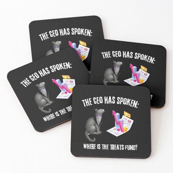 Item preview, Funny Office Cat CEO Budget Crisis Marketing Humor designed and sold by ContigoART.