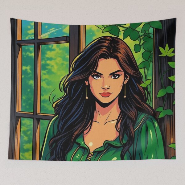 Item preview, Lederbraun Grüne Dame designed and sold by pjd94.