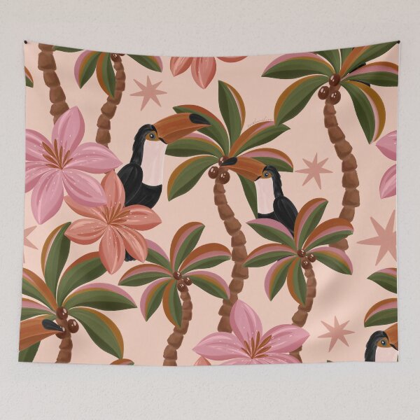 Item preview, Tropical Toucan Bloom designed and sold by prikanashiro.