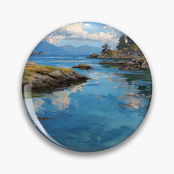 Item preview, Quadra Island BC Rocky Inlet Coastal View designed and sold by daila70.