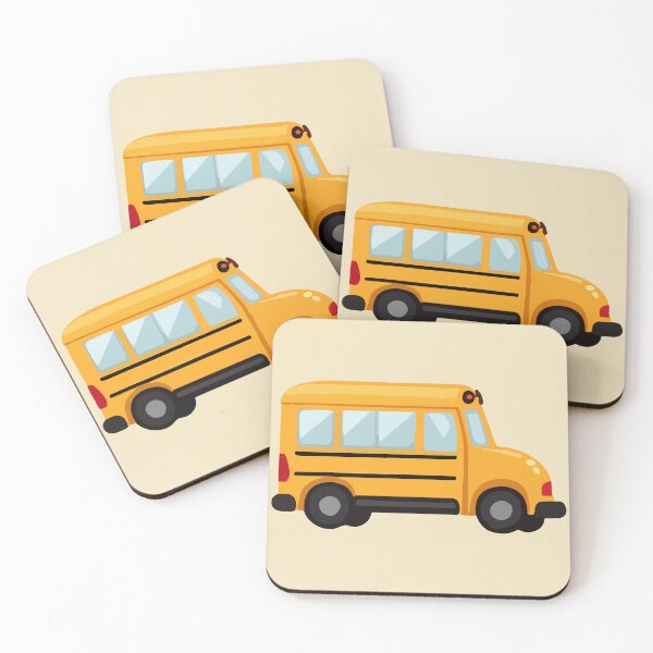 Item preview, Yellow School Bus Cutout Illustration – Simple Cartoon Vehicle Art designed and sold by EmeraldeaArt.