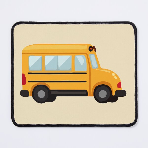 Item preview, Yellow School Bus Cutout Illustration – Simple Cartoon Vehicle Art designed and sold by EmeraldeaArt.