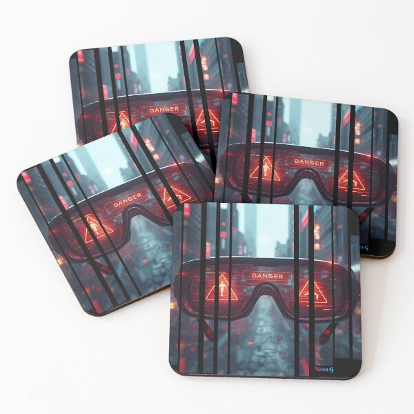 Item preview, AR glasses showing danger alerts 1 designed and sold by Neon G.