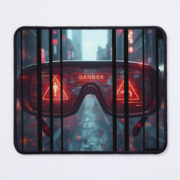Item preview, AR glasses showing danger alerts 1 designed and sold by Neon G.