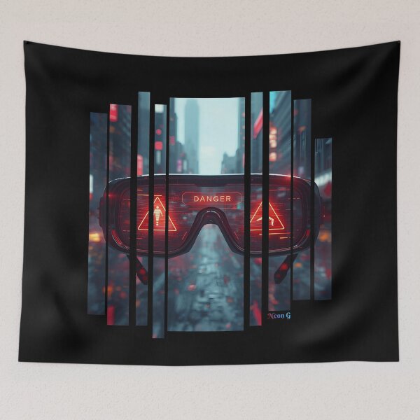 Item preview, AR glasses showing danger alerts 1 designed and sold by Neon G.