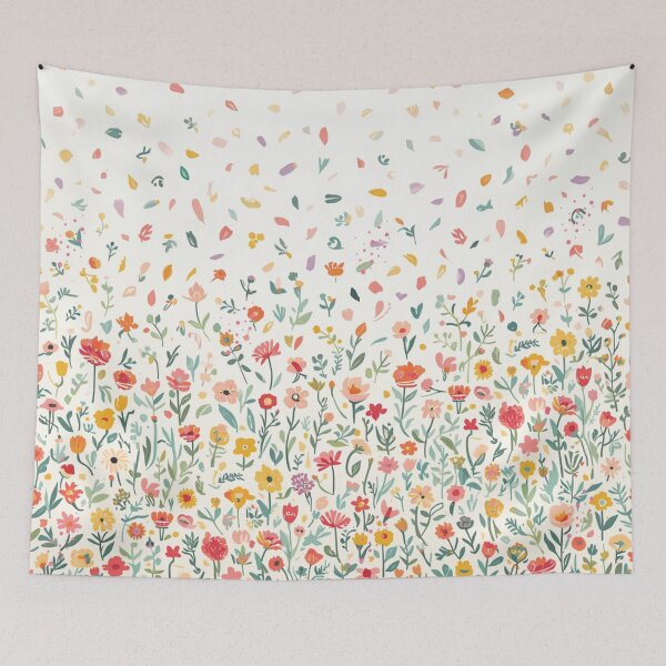 Item preview, Wildflower Meadow Ombre Floral Pattern designed and sold by GeoandHome.