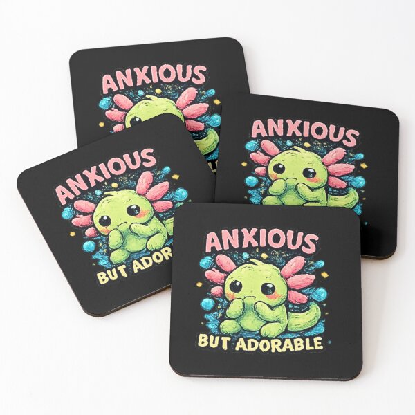 Item preview, Anxious But Adorable Cute Axolotl designed and sold by Hobby-up.