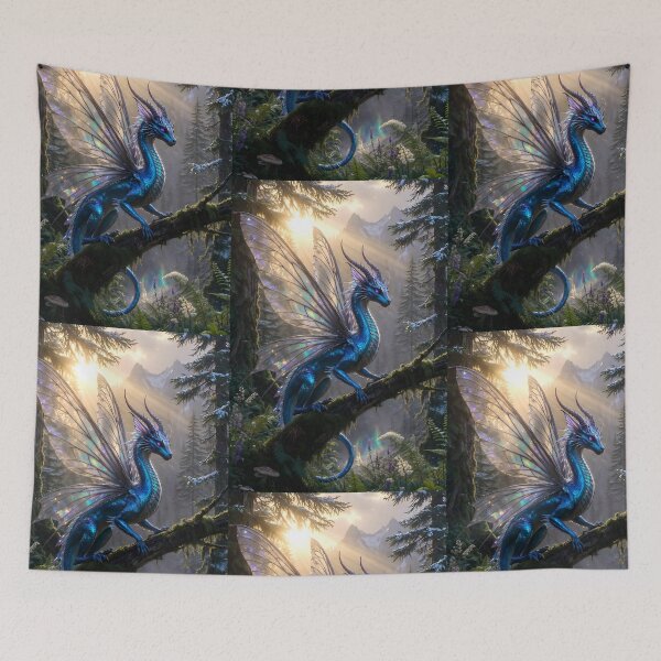 Item preview, The Sapphire Faedrake designed and sold by Stubblejumper Artworks.