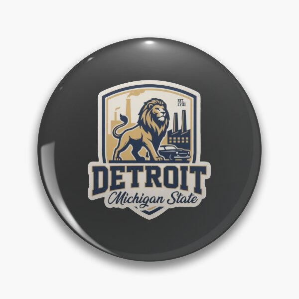 Item preview,  Detroit Michigan State - Vintage Motor City Crest designed and sold by The True American.