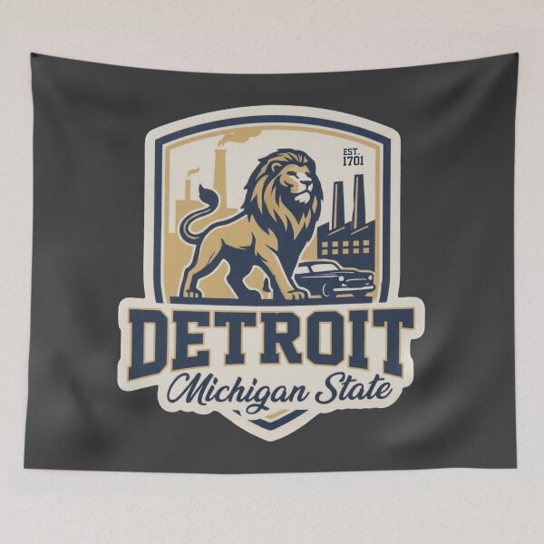 Item preview,  Detroit Michigan State - Vintage Motor City Crest designed and sold by The True American.